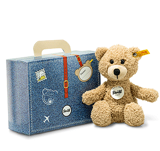 Steiff Sunny Beige Teddy Bear in Suitcase 114014