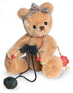 Teddy Hermann Teddy Girl Bear with knitting 117032