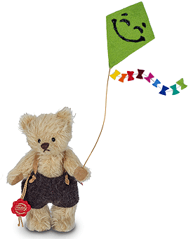 Teddy Hermann Maro Miniature Teddy Bear with kite 117346