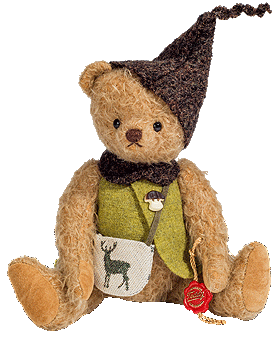 Teddy Hermann Forest Gnome Bear Green 117360