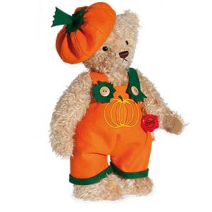 Pumpkin Teddy Bear by Teddy Hermann - 148234