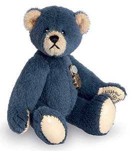 Teddy Hermann Dark Blue Miniature Bear 154181