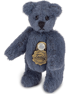Teddy Hermann Blue Miniature Teddy Bear 154464