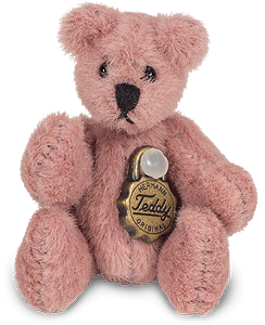 15447 4cm Miniature Pink Teddy Bear by Teddy Hermann in gift box 