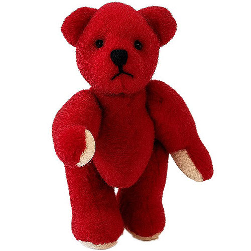 Teddy Hermann Deep Red Miniature Bear 154563