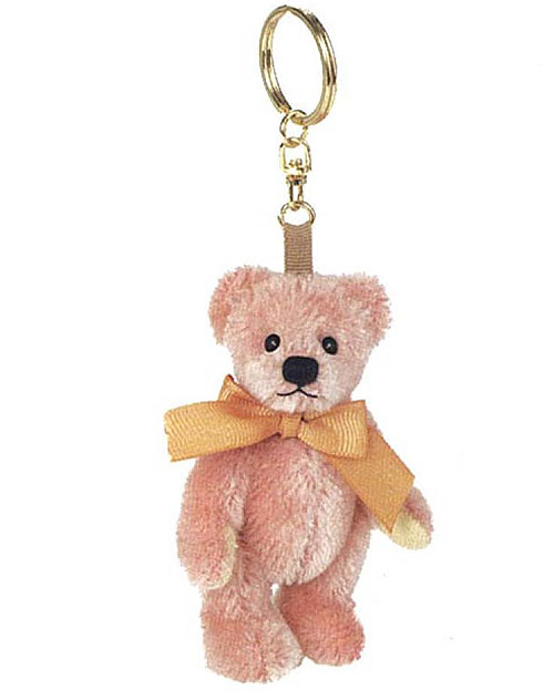 Teddy Hermann Pink Teddy Keyring 154587