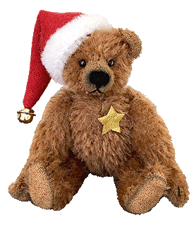 Teddy Hermann Miniature Christmas Bear 154617