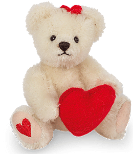 small teddy bear with heart
