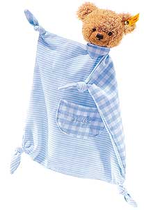 30cm Blue Sleep Well Bear Comforter by Steiff 237041