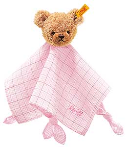 28cm Pink Sleep Well Bear Comforter by Steiff 237133