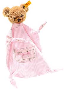 30cm Pink Sleep Well Bear Comforter by Steiff 237140