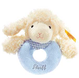 Steiff Sweet Dreams Lamb Grip Toy - Blue EAN 237355