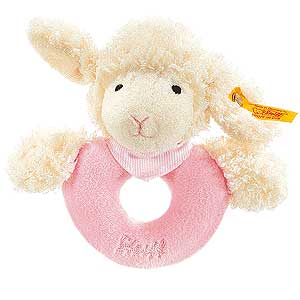 12cm Pink Sweet Dreams Lamb Grip Toy by Steiff 237454