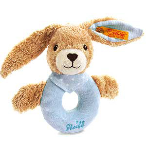 Steiff HOPPEL Blue Rabbit 12cm Grip Toy 237522