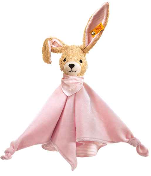 Steiff HOPPEL Pink Rabbit 28cm Comforter 237546