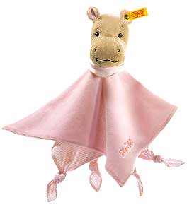 28cm Pink MOCKYLI Hippo Comforter by Steiff 237812