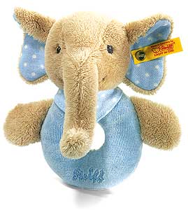 12cm Blue TRAMPILI Elephant Grip Toy by Steiff 237911
