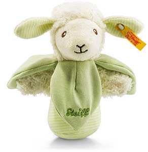 Steiff Lenny Lamb Grip Toy, Rattle and Rustling 237980