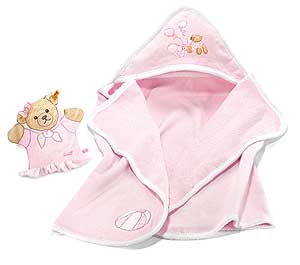Steiff Sleep Well Bear Bath Set 120cm (Pink)  - 238420