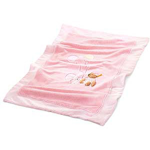 Steiff Sleep Well Bear Cuddly Blanket 110cm (Pink)  - 238468