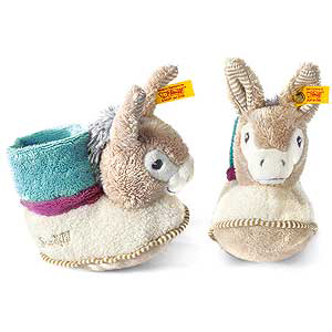 ISSY Donkey Booties With Rattle by Steiff 238741