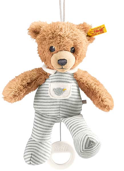 Steiff Sleep Well Bear Grey Music Box 20cm - Grey 239922