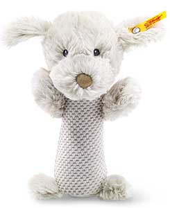 Steiff Baster Dog Rattle 240799 Steiff Baster Dog Rattle 240799