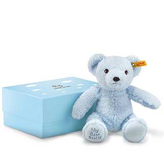 Steiff My First Steiff Blue Teddy Bear With Gift Box 241369