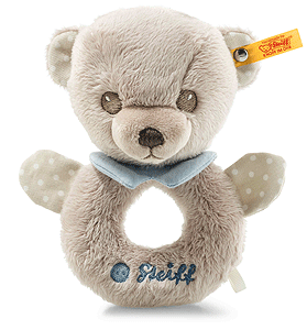 Steiff Hello Baby Levi Grip Toy with Rattle in Gift Box 241512