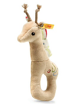 Steiff Tulu Giraffe Grip Toy With Rattle And Rustling Foil 241741