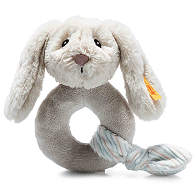Steiff Cuddly Friends Hoppie Rabbit Grip Toy with Rattle 242267