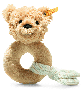 Steiff Cuddly Friends Jimmy Teddy Bear Grip Toy with Rattle 242298