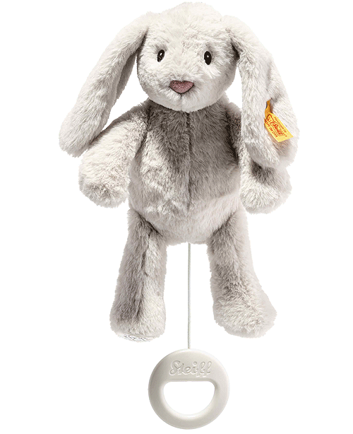 Steiff My First Steiff Grey Hoppie Rabbit Music Box 242465