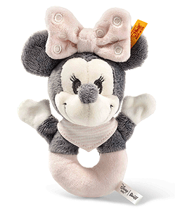 Steiff Disney Minnie Mouse Grip Toy with Rattle 290060
