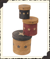 Stars and Stripes Round Box Set by Boyds 654912