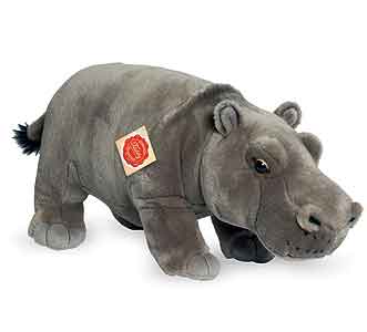 Teddy Hermann Grey Hippo 905882