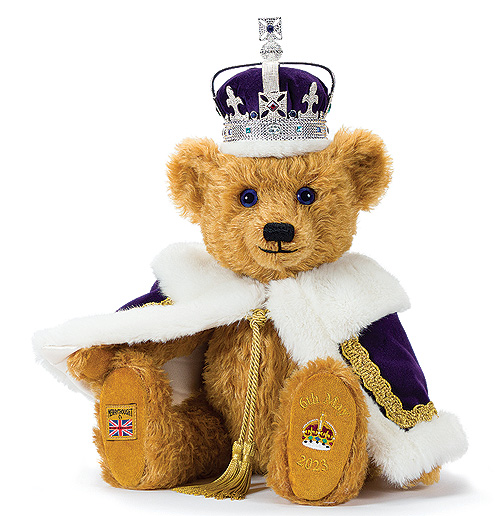 Merrythought King Charles III Coronation Teddy Bear HRC14KCR
