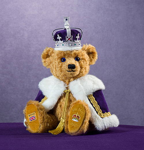 Merrythought King Charles III Coronation Teddy Bear HRC14KCR