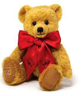 Merrythought Royal British Legion Poppy Bear SHV12RBL