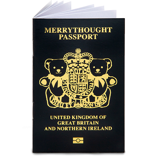 Merrythought Teddy Bear Passport  UK Edition TBPTUK