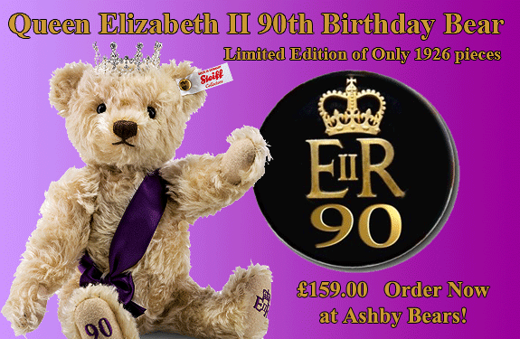 Steiff Queen Elizabeth II 90th Birthday Bear.