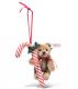 Steiff Teddy Bear With Candy Cane Ornament 005817 - view 1