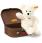 Steiff LOTTE Teddy bear in Brown Suitcase - view 1
