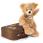 Steiff FYNN Teddy bear in Brown Suitcase - view 1