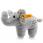 Steiff Mini Elephant with Rattle and Rustling - view 1
