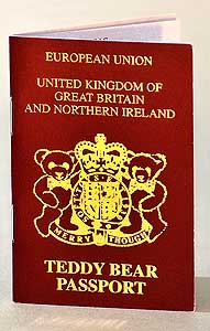 Merrythought Teddy Bear Passport EU Edition TBPT3